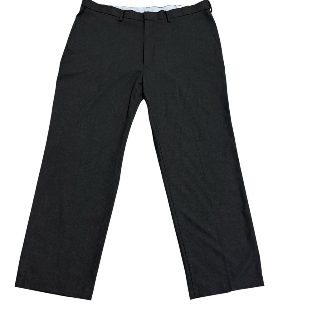 J.M. Haggar Classic Fit Flat Front Pants‎ Gray Men's 40x30